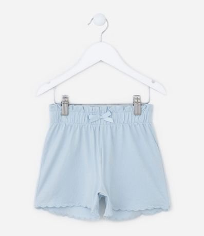 Short Clochard Infantil en Algodón con Moña - Talle 1 a 5 años