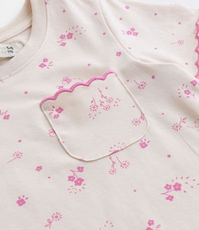 Blusa Infantil con Bolsillo y Estampa Floral - Talle 1 a 5 años 5