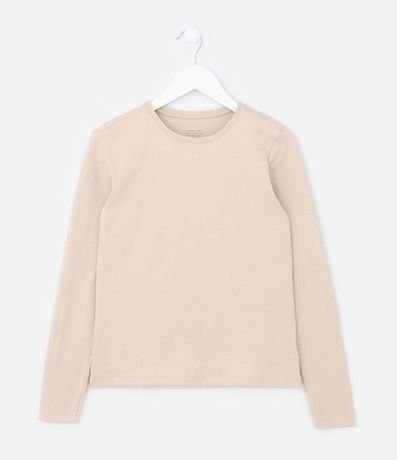 Remera Manga Larga Infantil en Cotton - Talle 5 a 14 años