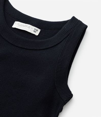 Musculosa Cropped Infantil en Rib - Talle 5 a 14 años 5