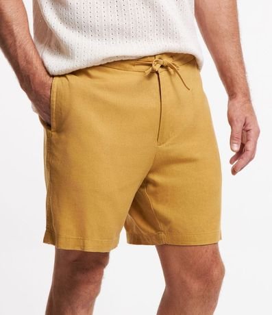 Bermuda Slim en Viscolino con Cordón y Bolsillos 4
