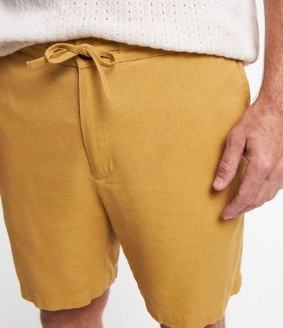 Bermuda Slim en Viscolino con Cordón y Bolsillos 5