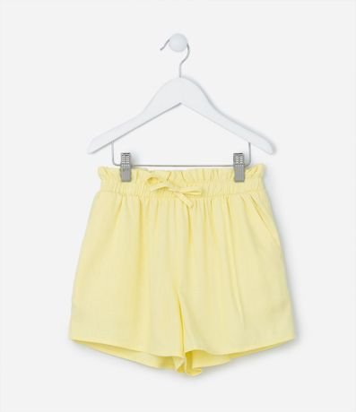 Short Clochard Infantil en Viscosa con Lazo - Talle 5 a 14 años