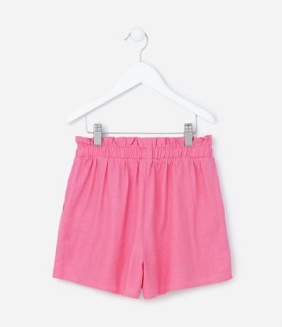 Short Clochard Infantil en Viscosa con Lazo - Talle 5 a 14 años 2