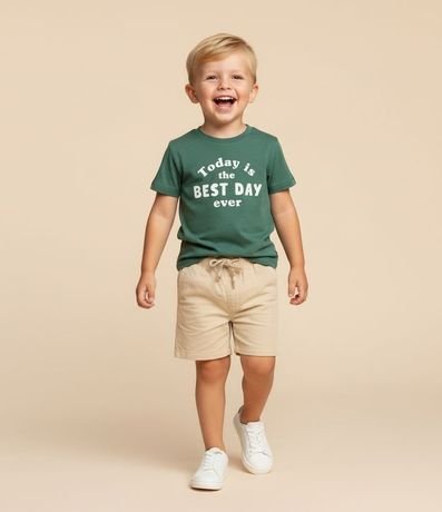 Bermuda Infantil en Lino con Bolsillo - Talle 1 a 5 años