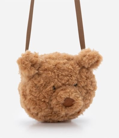 Bolso Transversal Infantil en Forma de Osito Peluche - Talle U