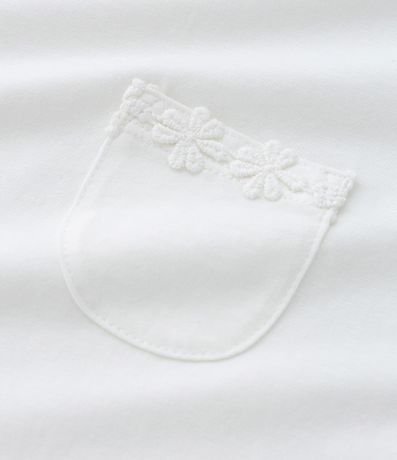 Blusa Infantil con Detalle de Bolsillo y Mangas Bordadas - Talle 5 a 14 años 3