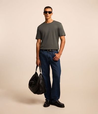 Remera Comfort en Algodón Pima con Manga Corta 2