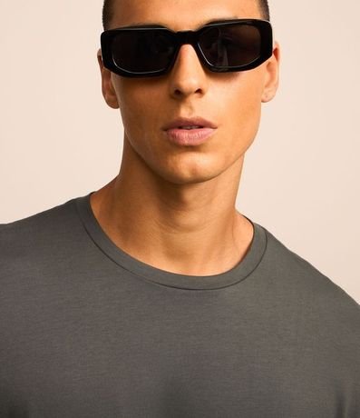 Remera Comfort en Algodón Pima con Manga Corta 4