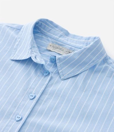 Camisa Infantil Rayada con Patch Love en la Espalda - Talle 5 a 14 años 6