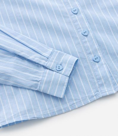 Camisa Infantil Rayada con Patch Love en la Espalda - Talle 5 a 14 años 7