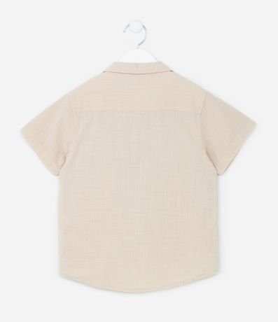 Camisa Infantil en Tricolina Texturizada - Talle 5 a 14 años 2