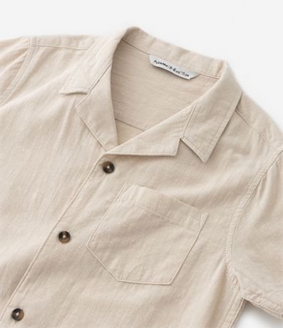 Camisa Infantil en Tricolina Texturizada - Talle 5 a 14 años 4