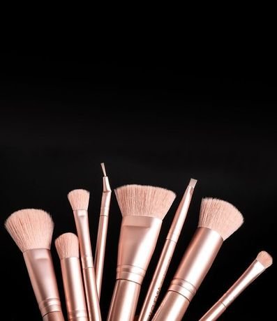 Kit 08 Brochas para Maquillaje con Estuche Alchemia 5