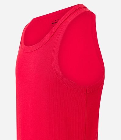 Musculosa Regular Básica en Rib de Algodón 4