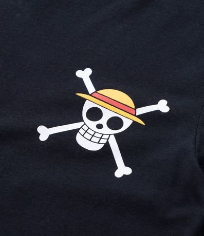 Remera Infantil Manga larga con Estampa Sombreros de Paja One Piece - Talle 5 a 14 años 3