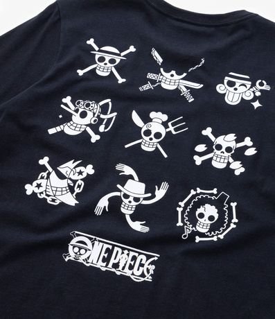 Remera Infantil Manga larga con Estampa Sombreros de Paja One Piece - Talle 5 a 14 años 4