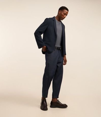 Remera Slim en Algodón con Textura Acanalada 2