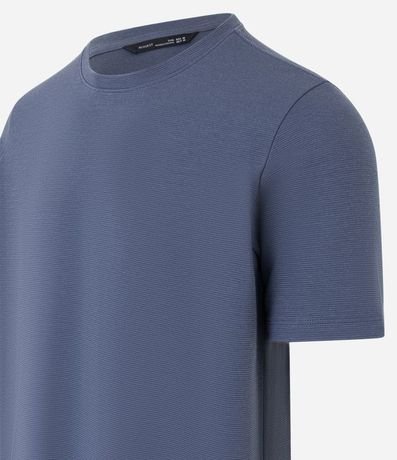 Remera Slim en Algodón con Textura Acanalada 6