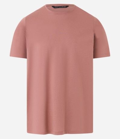 Remera Slim Básica en Algodón Peruano con Cuello Redondo 5
