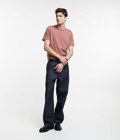 Remera Slim Básica en Algodón Peruano con Cuello Redondo 2