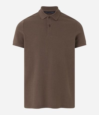 Polo Slim en Media Malla con Botones y Textura Acanalada 5