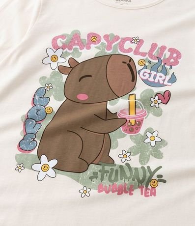 Remera Infantil Manga Larga con Estampado en Carpincho - Talle 5 al 14 años 5