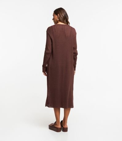 Saco Alargado en Punto Texturizado 3