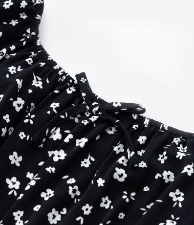 Vestido Infantil en Viscosa con Estampa Floral - Talle 5 a 14 años 4