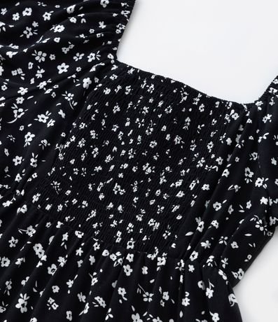 Vestido Infantil en Viscosa con Estampa Floral - Talle 5 a 14 años 5