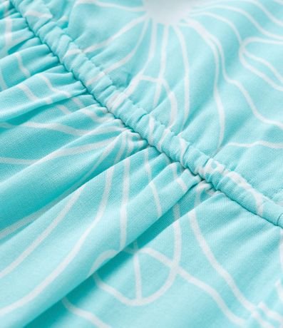 Vestido Infantil con Botones y Estampa Floral - Talle 5 a 14 años 3