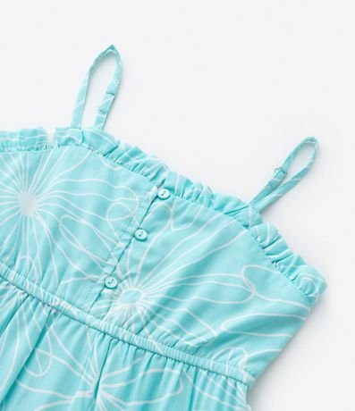 Vestido Infantil con Botones y Estampa Floral - Talle 5 a 14 años 5