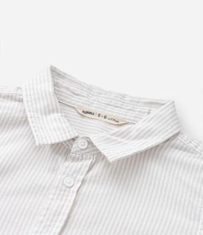 Camisa Infantil en Oxford Rayada - Talle 5 a 14 años 4