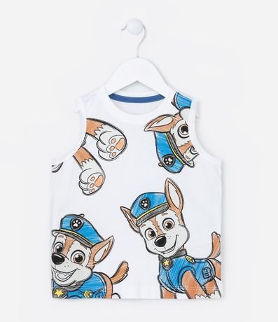 Musculosa Infantil con Estampa Chase Paw Patrol - Talle 2 a 5 años