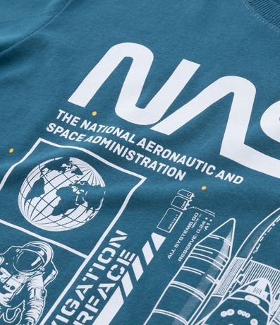 Remera Infantil con Estampa da Nasa con Cohete - Talle 5 a 14 años 3