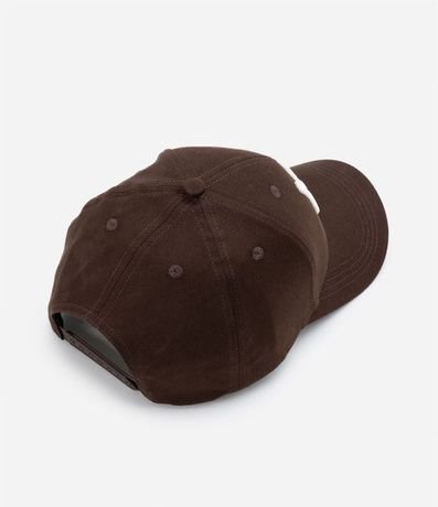 Gorra Ala Curva de Algodón Bordado New York 2