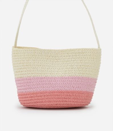 Cartera de Paja Infantil con Bordado de Carita - Talle U 3