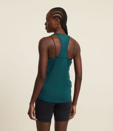 Musculosa Nadador Deportiva Alargada en Microfibra 3