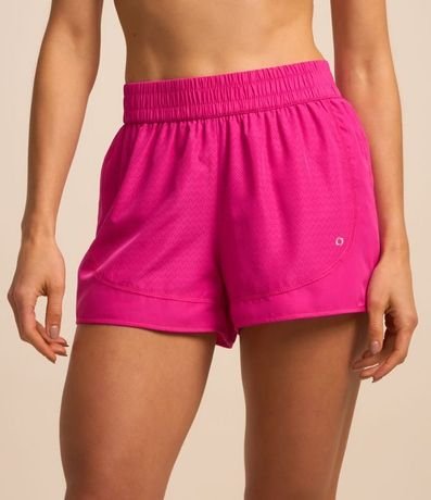Bermuda Runner Deportiva en Microfibra Ligera con Textura de Agueros 2