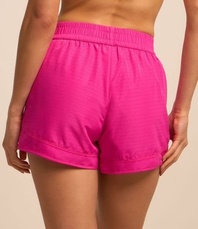 Bermuda Runner Deportiva en Microfibra Ligera con Textura de Agueros 3