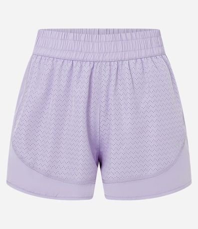 Bermuda Runner Deportiva en Microfibra Ligera con Textura de Agueros 5