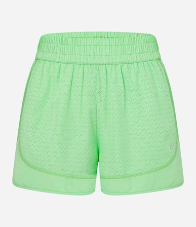 Bermuda Runner Deportiva en Microfibra Ligera con Textura de Agueros 6
