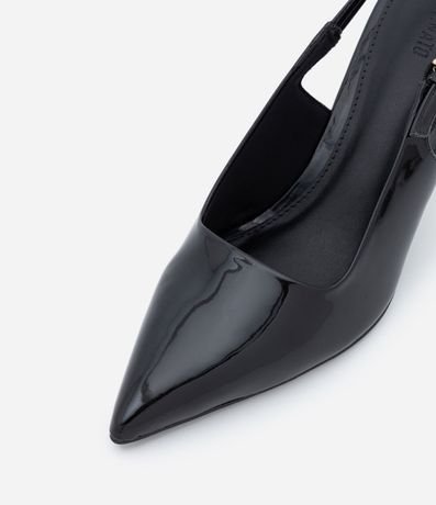 Zapato Tacones Slingback con Salto Cromado 4