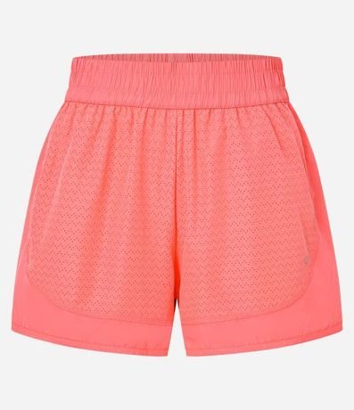 Bermuda Runner Deportiva en Microfibra Ligera con Textura de Agueros 6