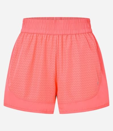 Bermuda Runner Deportiva en Microfibra Ligera con Textura de Agueros 7