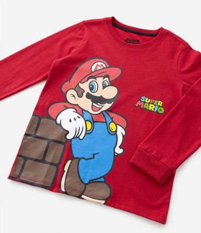 Remera Infantil en Algodón Estampado del Super Mario - Talle 3 al 10 años 5