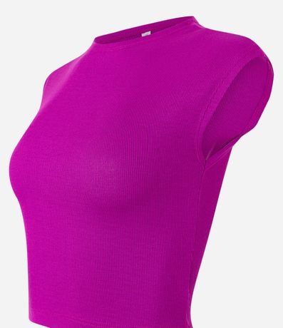 Blusa Sin Manga en Rib con Textura de Rayas 8
