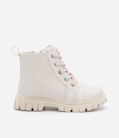 Bota Acordonada Infantil en PU con Ojales de Colores - Talle 22 al 29 6