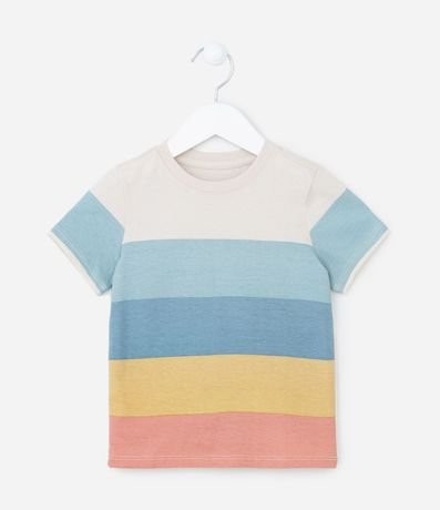 Remera Infantil con Estampa Rayada - Talle 1 a 5 años