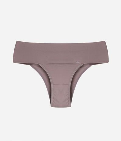 Bombacha Bikini en Poliamida con Cintura Ancha